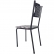 Cadeira para Cozinha MC Jantar Tubular Almofadada - Estrutura Preta - Assento Captone