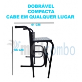 Escada Escadinha 3 Degraus Maca Depilação Estética Dobrável