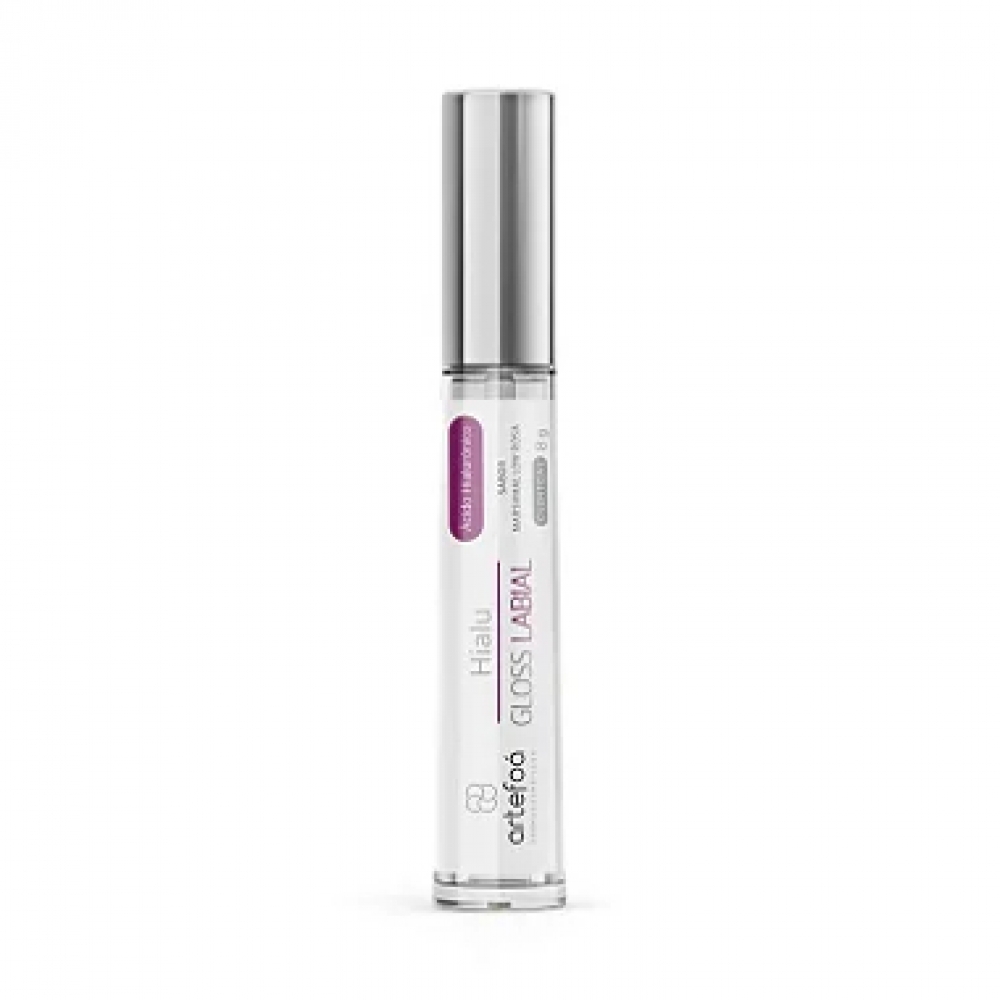 Hialu Gloss Labial - (com Ác Hialurônico) Sabor Marshmallow Rosa - 8g Medcombo