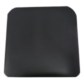 Kit 6 Cadeiras Branca Para Cozinha Almofadada Preta