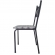 Cadeira para Cozinha MC Jantar Tubular Almofadada - Estrutura Preta - Assento Captone