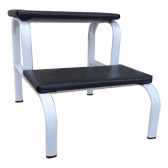 Escada Para Obeso 2 Degraus Cor Branca Até 180kg