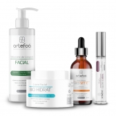 Kit Skincare: Sabonete + Sérum Bio Vit C + Creme Bio Hidrat + Gloss Labial