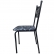 Cadeira para Cozinha MC Jantar Tubular Almofadada - Estrutura Preta - Assento Floral
