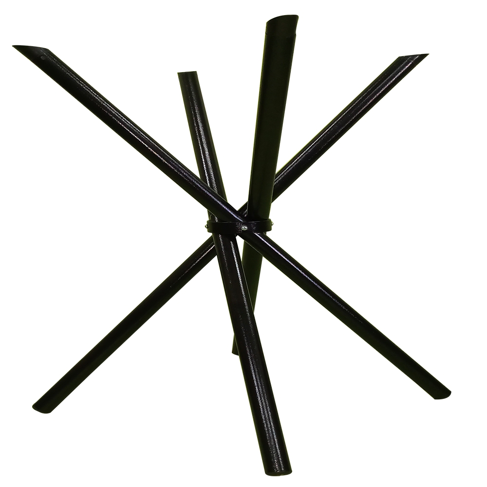 Base de Mesa Jantar Prática Desmontável - Base Preta