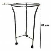 Kit 5 Suporte Para Saco Hamper Em Inox